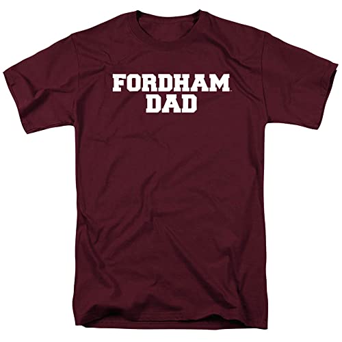 Fordham University Official Dad Unisex Adult T Shirt, Maroon, 2X-Large