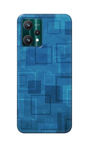 Image of Printed Hard Back Cover Case for Realme 9 Pro 5G Back Cover (Plain Azure Blue) -702