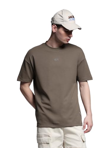 Image of Jack & Jones Men's Solid Slim Fit T-Shirt