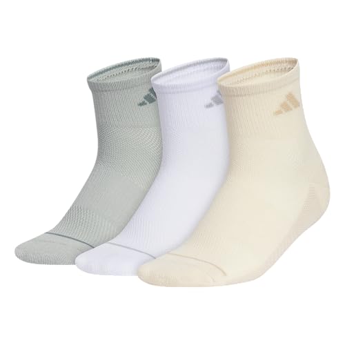 Image of adidas Women's All Day Training Socks 3 Pairs | 3-Pack, Targeted Cushioning, Arch Support, Breathable Moisture-Wicking, Reinforced Heel & Toe, All-Day Comfort