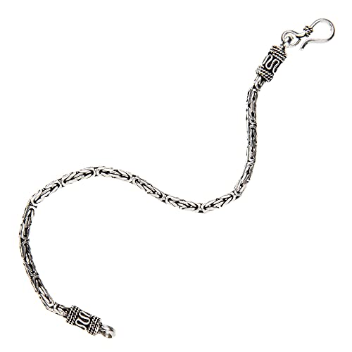 Silverly Bracciale .925 Argento Sterling Catena 3