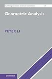 Geometric Analysis (Cambridge Studies in Advanced Mathematics)