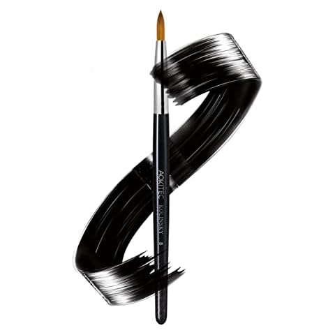 Acryl Pinsel für Nägel #8 Sable Kolinsky Nagelpinsel für Acrylnägel Zobelhaar Acrylpinsel für Nagelkunst Nagellack-Pinsel aus Holz Gelpinsel Maniküre Werkzeuge Cover
