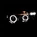 SPEC-D TUNING Glossy Black Smoke LED Dual Halo Projector Headlights Compatible with 2001-2003 BMW E53 X5 All, Left + Right Pair Headlamps Assembly