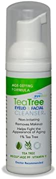 Eye Eco Age-Defying Tea Tree Eyelid and Facial Cleanser –Hydrating & Non-Irritating Cleanser – Infused with Shea Butter & Vitamin E - Vegan and Gluten-Free - 50mL