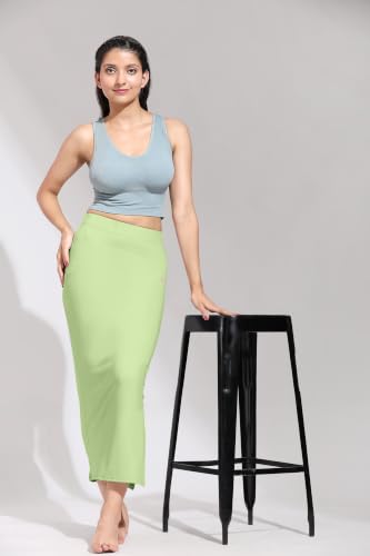 Image of TRENDMALLS Women's Polyester Spandex Stretchable Straight Saree Shapewear Petticoat for Women, Cotton Blended, Skirts for Women, Saree Shaper