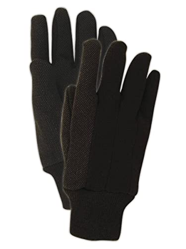 MAGID T92CP MultiMaster T92P - Guantes de punto de PVC, color marrón natural, para mujer (compatible con mediano) (180 pares), 8/M