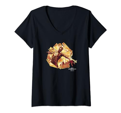 T-shirt Spider-Man Marvel femme col V vêtement No Way Home à motif