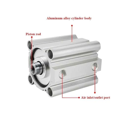 Cylindre compact CQ2B16 double effet conception robuste de précision