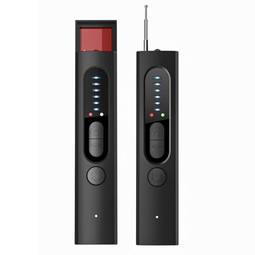 Detector de Camaras y Microfonos Ocultos, Inalámbrico Detector de Dispositivos Ocultos, Detectores de Señal RF Grabación Antiespía Portátil para GPS Tracker, para Hotel, Hogar, Oficina y Viajes (x13)