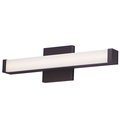 Image of Maxim Lighting Spec Bath Vanity Light | Bronze Aluminum Finish | Contemporary Indoor Light Fixture | Ideal for Bathrooms & Powder Rooms | Dimmable | Home Decor Light Fixture | 52000BZ