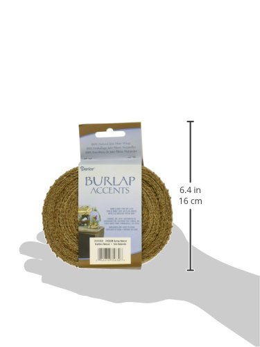 Darice Natural Burlap Ribbon - 6 Inch X 5 Yard Jute Ribbon For Crafts & Decor