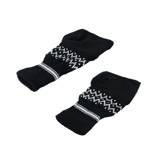 Gutol - Guantes de cerveza (2 unidades, guantes de invierno, cálidos y elásticos, guantes de punto aislados, para mantener las manos calientes, negros