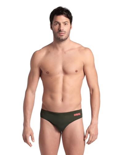 Image of Arena Men's Team Solid Swim Brief MaxLife Athletic Swimwear Professional Swimsuit Bathing Suit