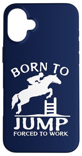 Born To Jump Forced To Work ��������V���[ �W�����v �X�}�z�P�[�X iPhone 16 Plus �p