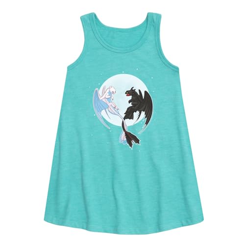 How to Train Your Dragon - Night and Light Moon - Toddler & Youth Girls A-line Dress