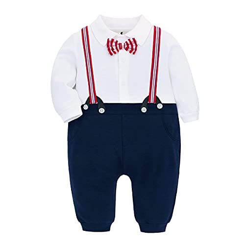 Famuka Baby Junge Anzug Strampler Taufe Hochzeit Babykleidung Outfit...