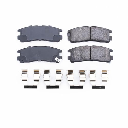 Image of PowerStop Rear Brake Pads for Chrysler Sebring 1995-05 |Dodge Avenger 1995-00 |Stealth 1991-96 |Stratus 2001-05 |Eagle Summit 1992-95 - Z17 Ceramic Brake Pads with Installation Hardware, 17-383