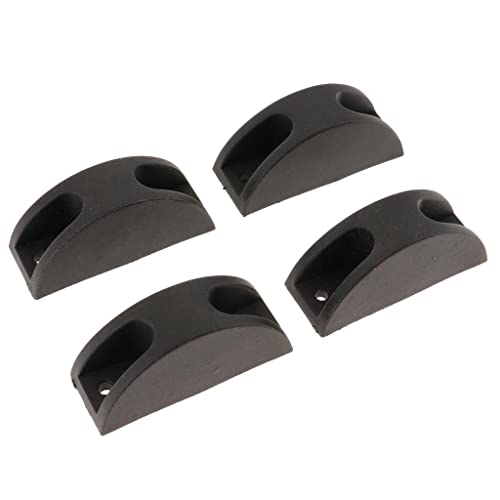 2 pares de pés laterais de suporte de mala, pé de pino, almofada de pés, substituição simples para b