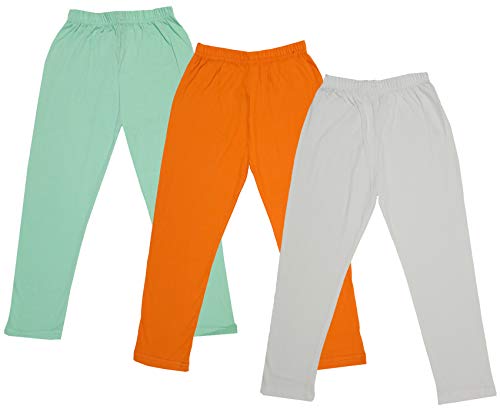 Image of indi weaves Girls Super Soft Cotton Solid Capri Pants Pack of 2