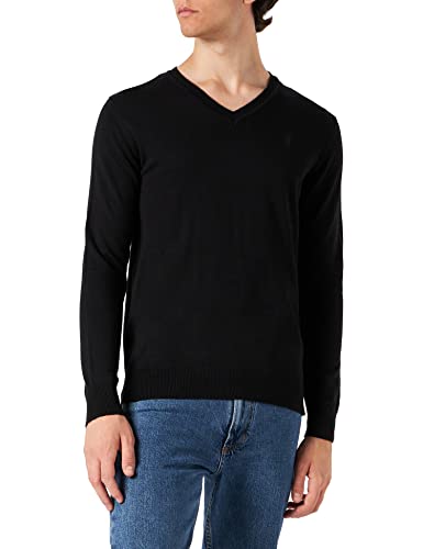 Ralph Lauren Polo Pull col V en Laine mérinos Lavable (XL, Black) Cover