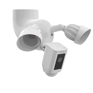 Flutlicht Halterung für Ring Flutlichtkamera Plus Kabel & Floodlight Cam Wired Pro, Verstellbare Traufhalterung Ständer Halter für Blink Floodlight Camera, Flutlicht Kamera Eave Mount Zubehör, Weiß