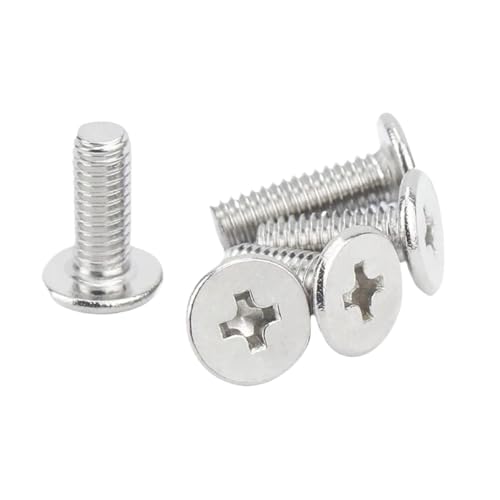 Vis cruciformes M1.2x8mm en acier inoxydable fraisé pour micro-mécanique | Lot de 50 pièces