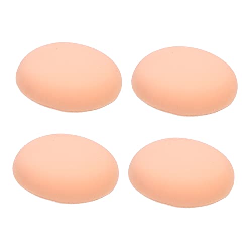 FRCOLOR 4Pcs Reusable Makeup Powder Puff Fluffy Velour Cosmetic Sponges for Easy Application for Loose Powder and Foundation Portable and Durable Girl Makeup Tools
