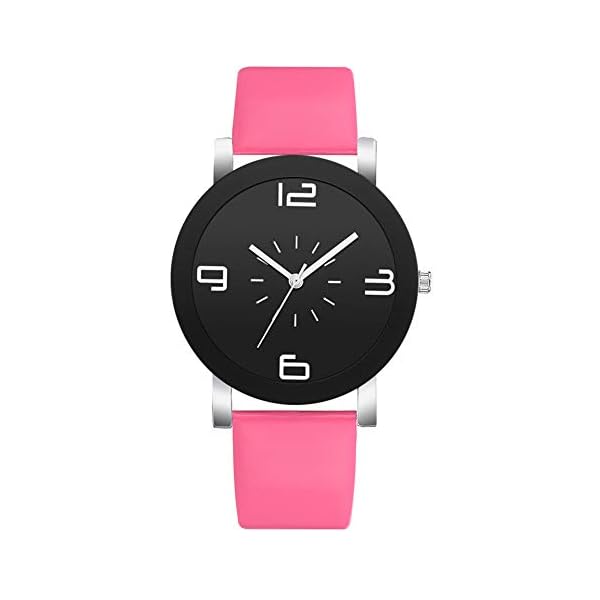 Damen Armbanduhr TWISFER Analog Quarz Edelstahl Uhren mit Leder Armband und Schwarz/Weißes Zifferblatt für Frauen Mode Einfache Casual Armbanduhr