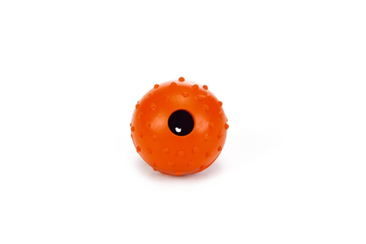 Beeztees Köpek Oyuncağı, Ödül ve Oyun Topu, Kauçuk, Turuncu, 5cm