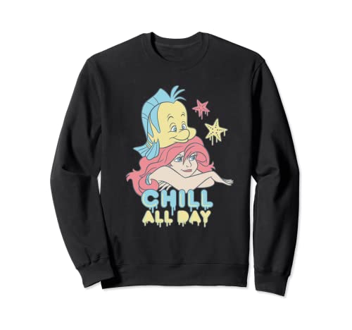 Sweatshirt Disney The Little Mermaid vêtement de mi-saison en coton col rond