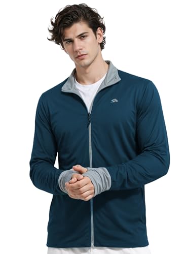 Image of ADRO Sunscreen Jacket for Men UV Sun Advanced Protection Running Jackets For Mens Biker Jackets with Zipper Sports jacket for men