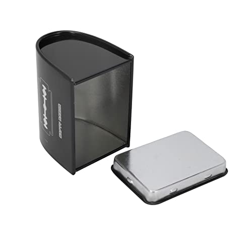 Naroote Contenedor de Eliminación de Cuchillas de Afeitar, Caso de Eliminación de Cuchillas Banco de Barbas de Afeitar a Gran Capacidad Caja de de Hierro Almacenamiento Seguro para Uso Doméstico y