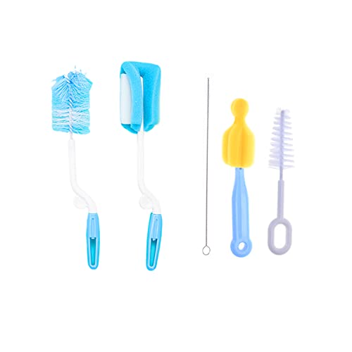 Fudian Olivier Brosses de Nettoyage pour Bouteilles Nettoyeurs Tuyaux Goupillon Brosse Tube Bouteille en Verre Bébé Biberon Polyvalentes Cover