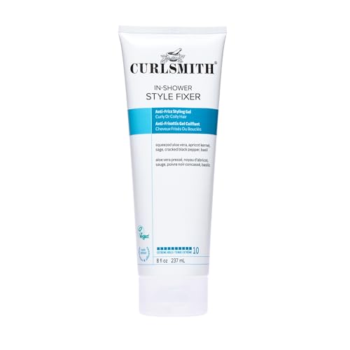 CURLSMITH - In-Shower Style Fixer - Vegan Extreme Hold Styling Gel for Dry, Wavy, Curly or Coily Hair (8oz)