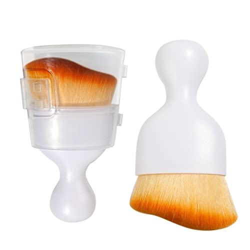 AOCISKA Car Interior Detailing Brush,Soft Bristle Cleaning Brush Car Detailing Brush Dusting Brush,Car Interior Cleaning Tool,Auto Detail Brush Car Dash Duster Brush (White with Cap)