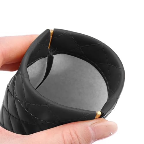 Image of Soft Sunglass Case PU Leather Squeeze Top Eyeglass Case Portable Sunglass Pouch Organizer Bag