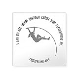 CafePress Pole Vault Square Sticker 3 X 3 Square Bumper Sticker Car Decal, 3'x3' (Small) or 5'x5'...