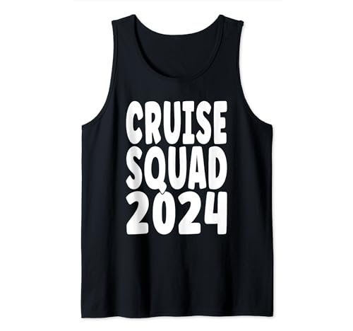 Fun Matching Group Cruise Squad 2024 Tank Top