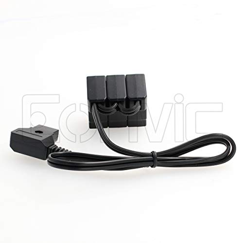 Adaptador divisor rosca en D macho B a hembra 3 puertos para tripode camara 3