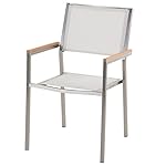 Grosseto Gartenmöbelset Weiß für 8 Personen