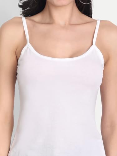 Image of Aimly Women's Cotton Regular Fit Camisole Slip Pack of 3