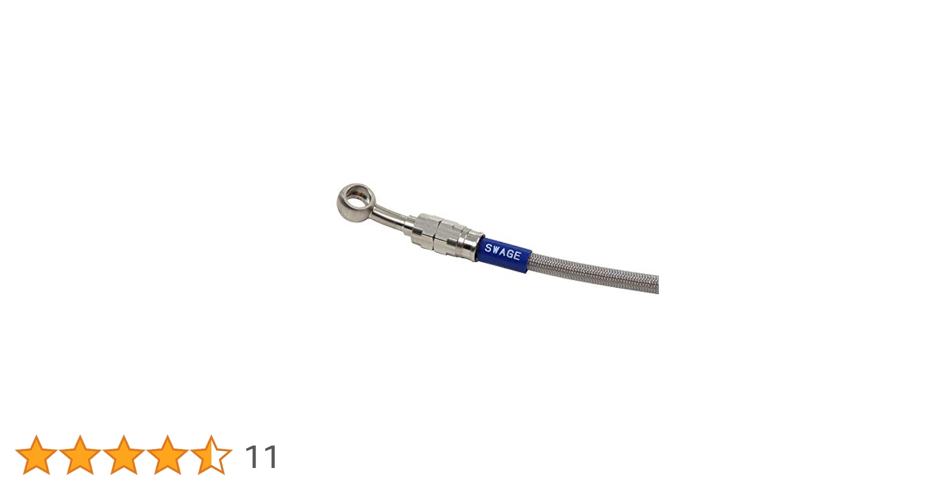 kebow.y様 SWAGE-LINE メッシュブレーキホース 、クラッチホース ステンレスメッシュ・ブレーキホース1台分セット(ホースエンド