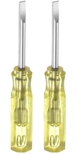 HARFINGTON 4Pcs SL1.5 Mini Slotted Screwdriver 1.5mm