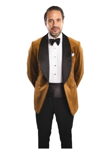 Mens Velvet Blazer Slim Fit Shawl Lapel Suit Jacket One Button Wedding Tuxedo Prom Sport Coat Dinner Party Suits