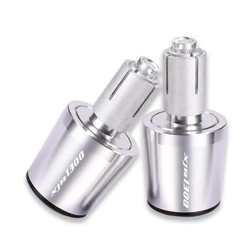 Embout de guidon CNC argent pour moto Yamaha XJR 1300