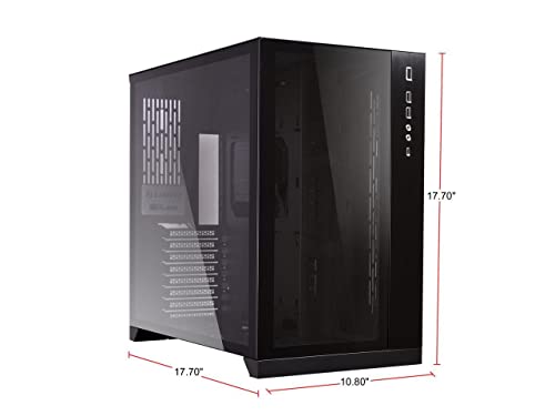 Image of Lian Li Aluminium PC-O11DX 011 Dynamic Tempered Glass on The Front Chassis Body SECC ATX Mid Tower Gaming Computer Case Black