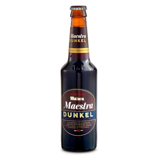 MAHOU MAESTRA cerveza lager dunkel botella 33 cl