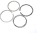 MOTO1988 348cc Engine 83mm Cylinder Piston Ring Top End Rebuild Kit For YAMAHA Warrior 350 Raptor 350 Grizzly 350 Big Bear 350 Bruin 350 Wolverine 350 Moto 4 1987-2011 (silver)