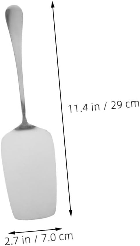 2Pcs Stainless Steel Cake Spatula Long Handle Server Pastry Lifter for Weddings Birthdays and Home Baking and Easy to Clean